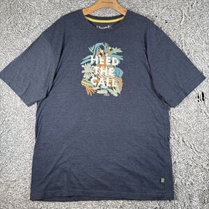 Howler Brothers Graphic T-Shirt Men's Size XXL Blue Short Sleeve "Heed The Call"